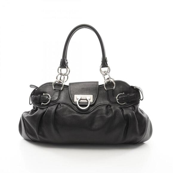 SALVATORE FERRAGAMO Black Leather Bag - Picture 1 of 11